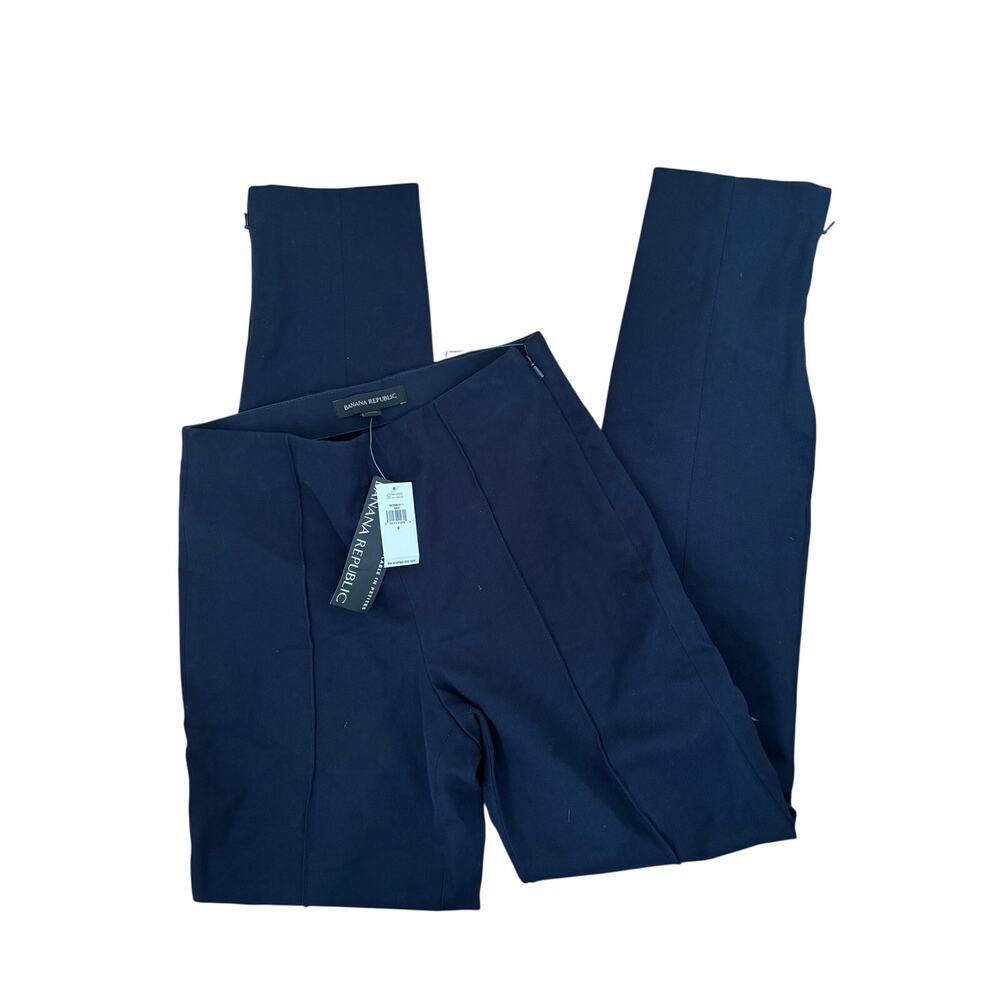 NWT Banana Republic Sloan Skinny Ankle Pants Navy Blue Size 0 Career Work Office - Picture 4 of 7